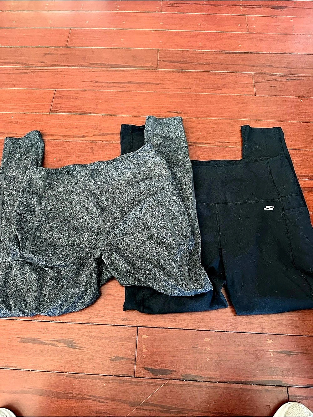 Skechers GO WALK High Waisted Pocket Leggings Lot - Set of 2 Size L